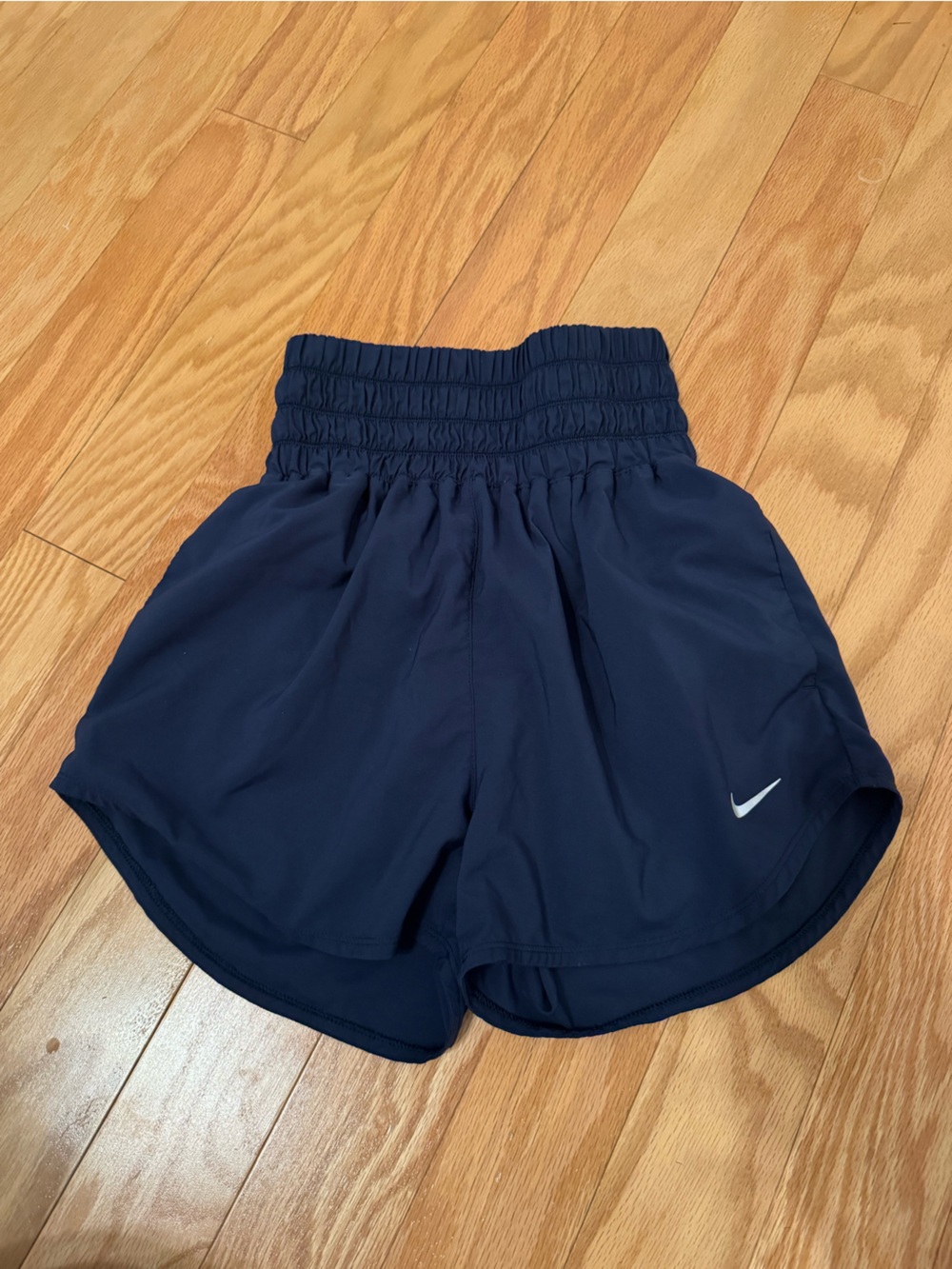 Nike Dri-Fit Navy Blue high waisted athletic shorts